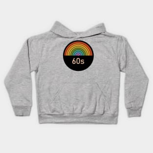 Retro rainbow 60s Kids Hoodie